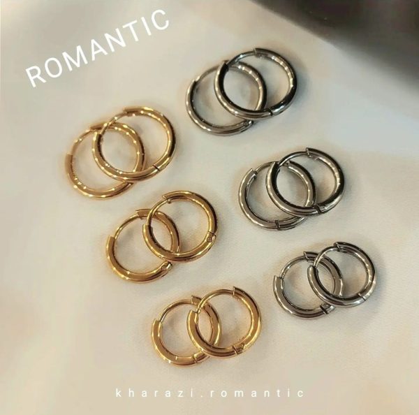 گوشواره استیل حلقه ای - Image 1
