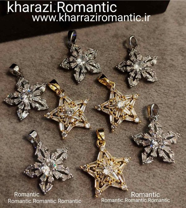 آویز استیل ستاره نگین دار - Image 1