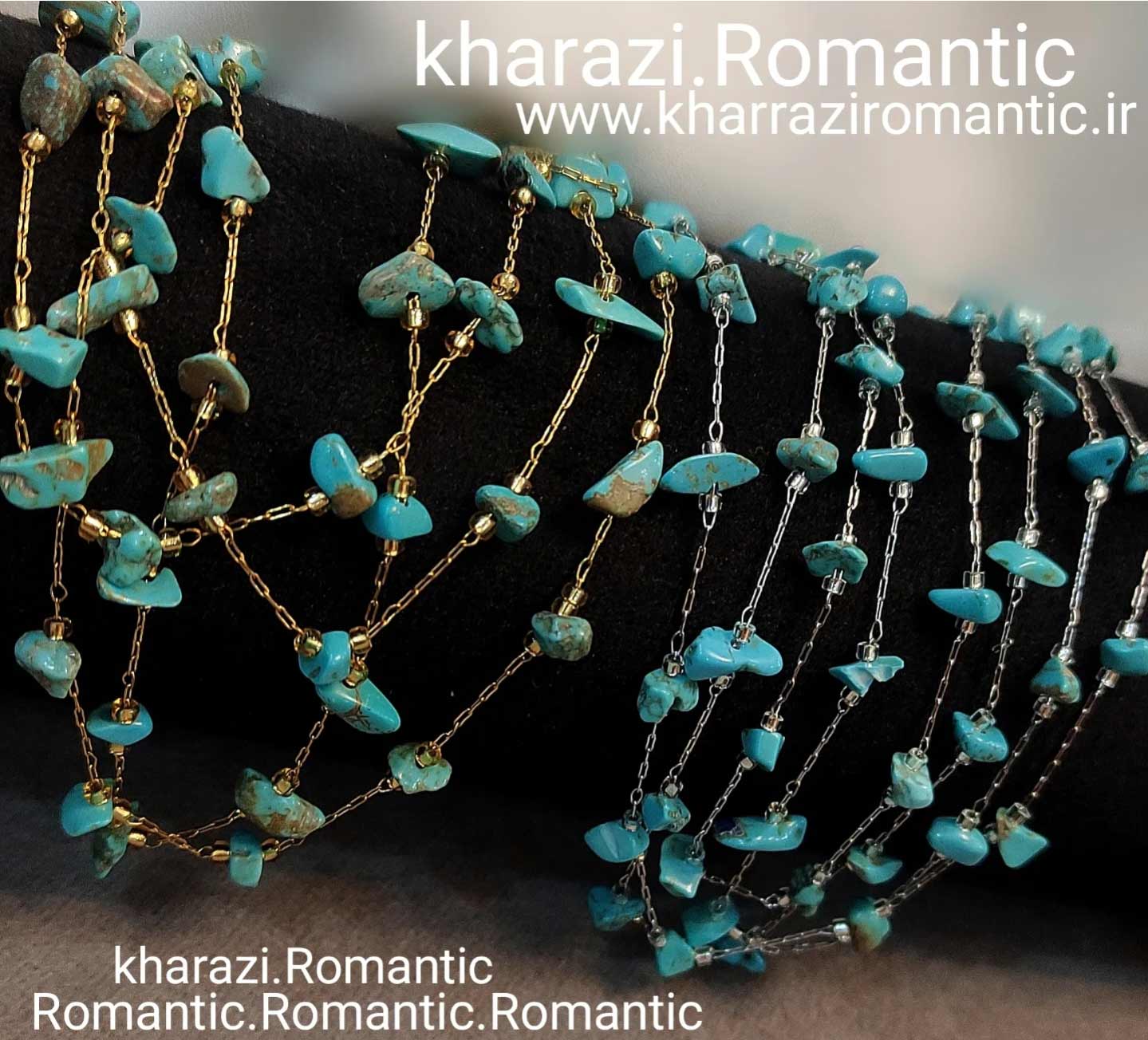 Screenshot_۲۰۲۵۰۸۳۱_۲۲۵۶۱۹_Instagram زنجیر استیل سنگ فیروزه - Image 1