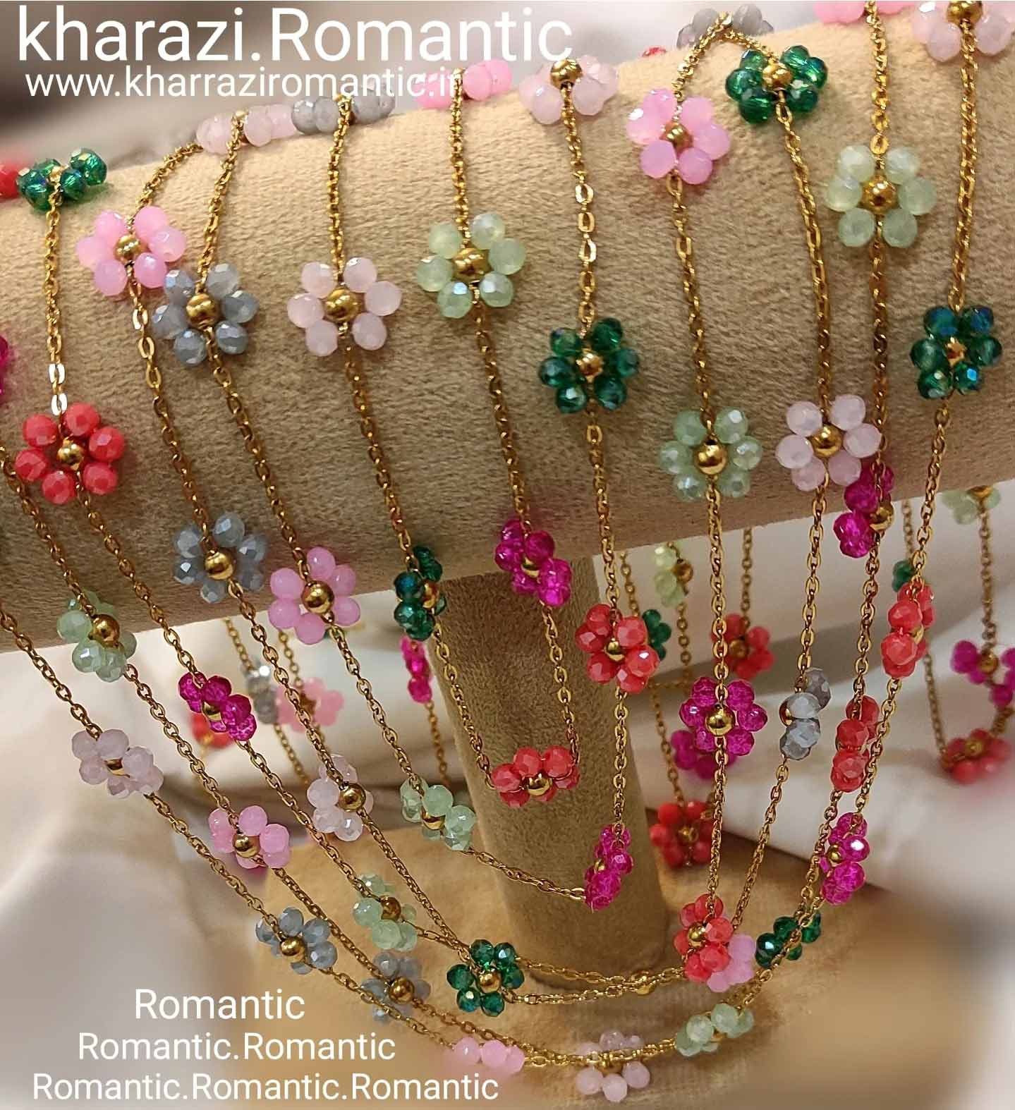 Screenshot_۲۰۲۵۱۰۱۶_۱۸۴۰۲۰_Instagram زنجیر استیل کریستالی گل رنگی - Image 1