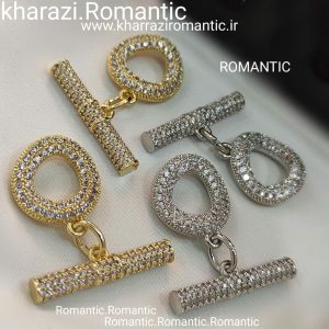 قفل تی استیل نگین دار